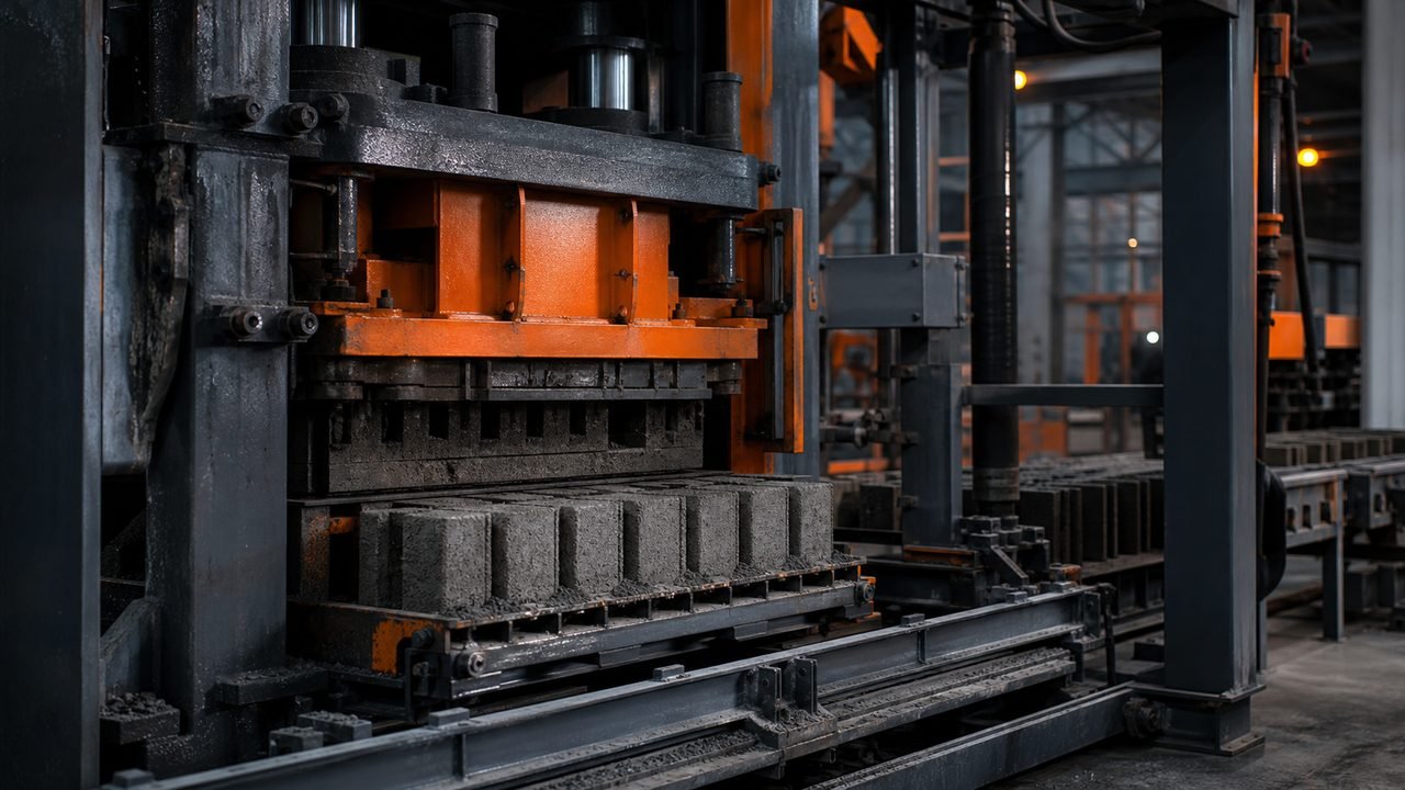 Vibropress machine and mould system